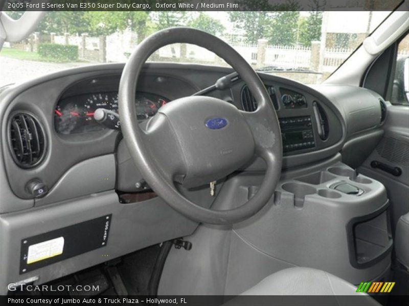 Oxford White / Medium Flint 2005 Ford E Series Van E350 Super Duty Cargo