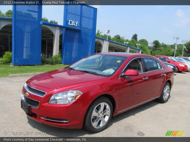 Crystal Red Tintcoat / Titanium 2012 Chevrolet Malibu LT