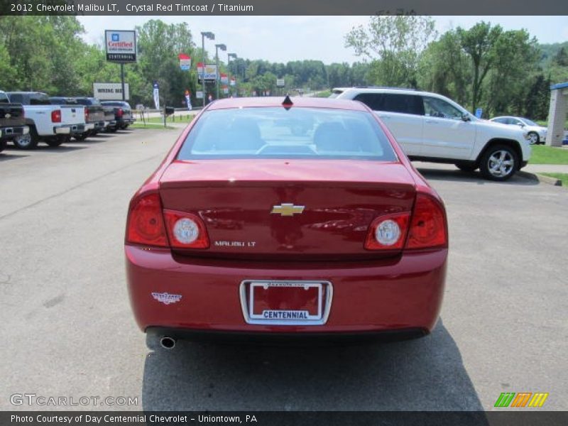 Crystal Red Tintcoat / Titanium 2012 Chevrolet Malibu LT