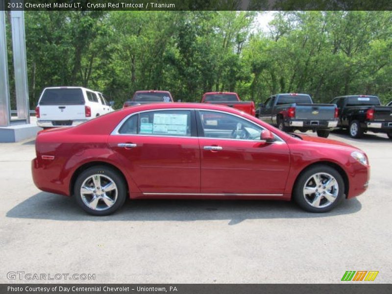 Crystal Red Tintcoat / Titanium 2012 Chevrolet Malibu LT