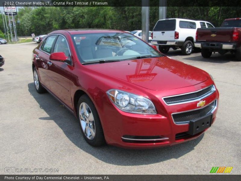 Crystal Red Tintcoat / Titanium 2012 Chevrolet Malibu LT