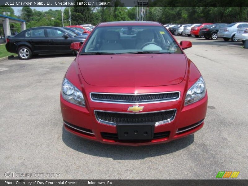 Crystal Red Tintcoat / Titanium 2012 Chevrolet Malibu LT