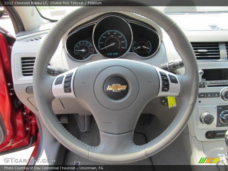 Crystal Red Tintcoat / Titanium 2012 Chevrolet Malibu LT