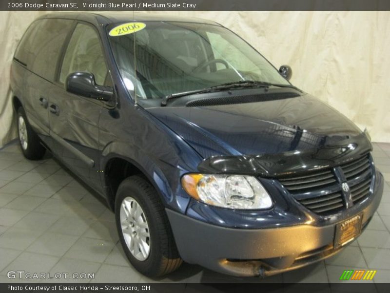 Midnight Blue Pearl / Medium Slate Gray 2006 Dodge Caravan SE