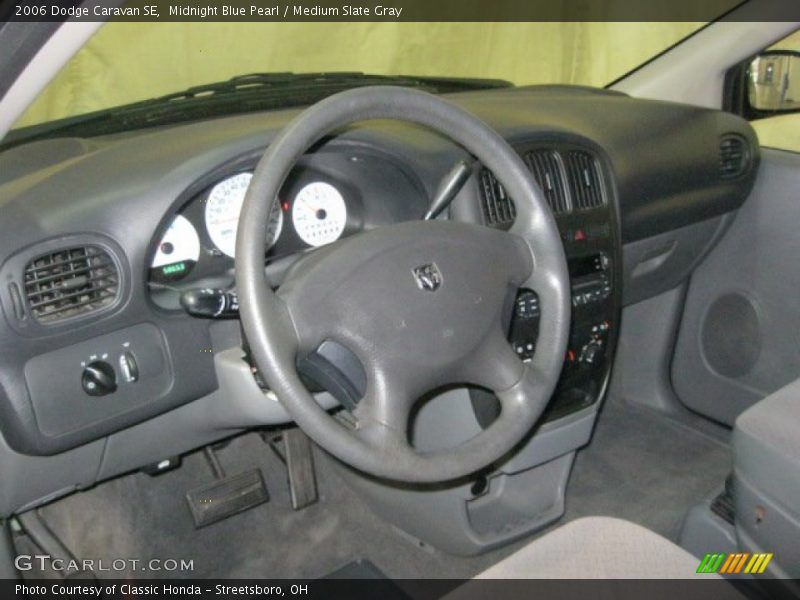 Midnight Blue Pearl / Medium Slate Gray 2006 Dodge Caravan SE