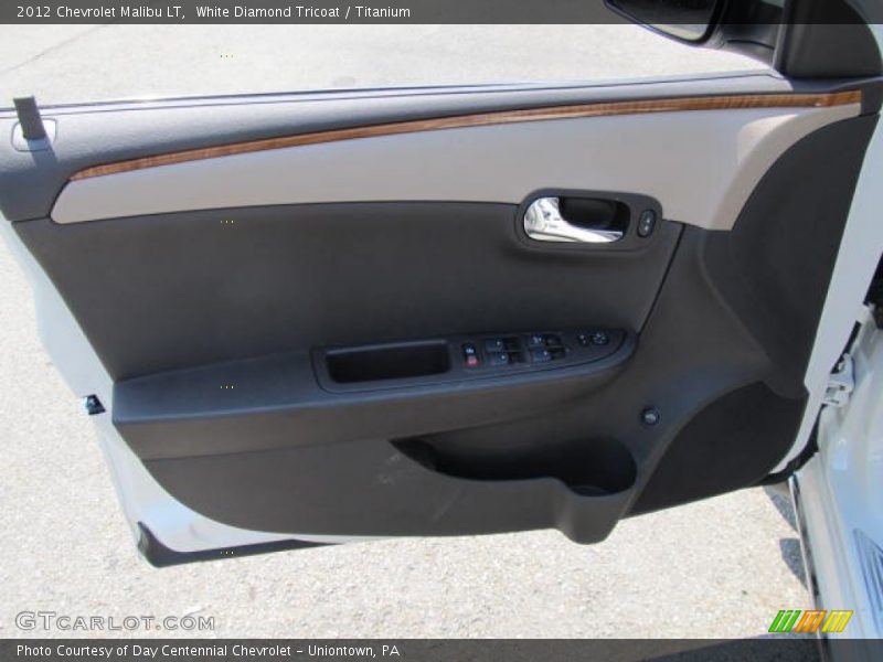 White Diamond Tricoat / Titanium 2012 Chevrolet Malibu LT