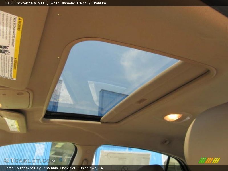 White Diamond Tricoat / Titanium 2012 Chevrolet Malibu LT