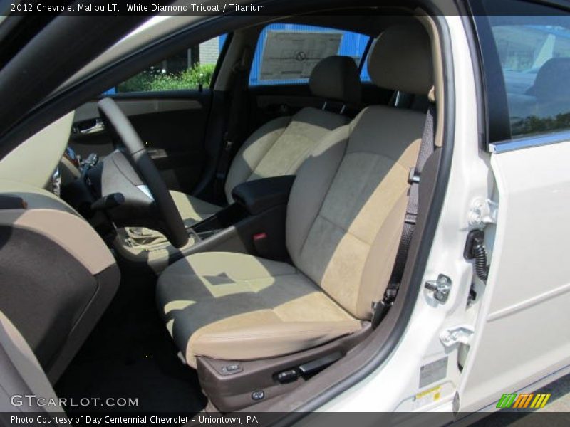 White Diamond Tricoat / Titanium 2012 Chevrolet Malibu LT