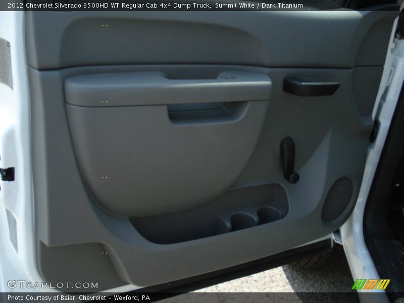 Summit White / Dark Titanium 2012 Chevrolet Silverado 3500HD WT Regular Cab 4x4 Dump Truck