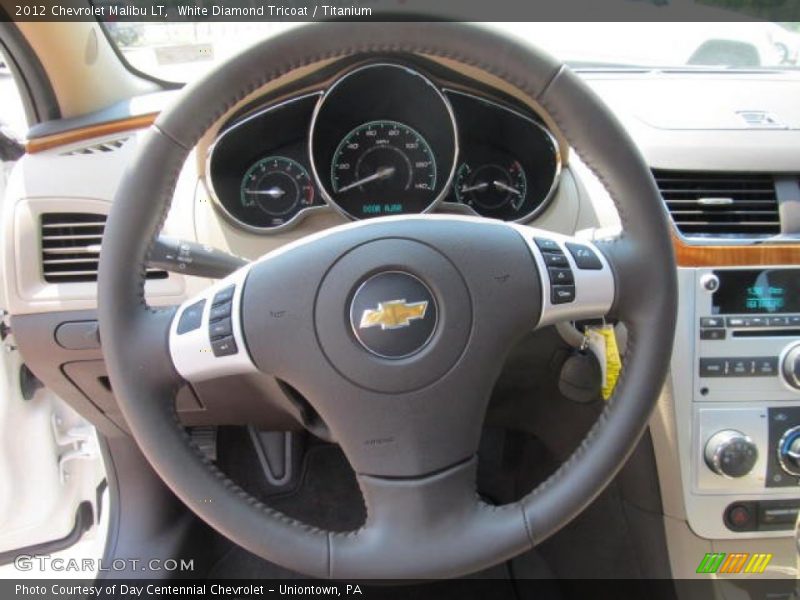 White Diamond Tricoat / Titanium 2012 Chevrolet Malibu LT