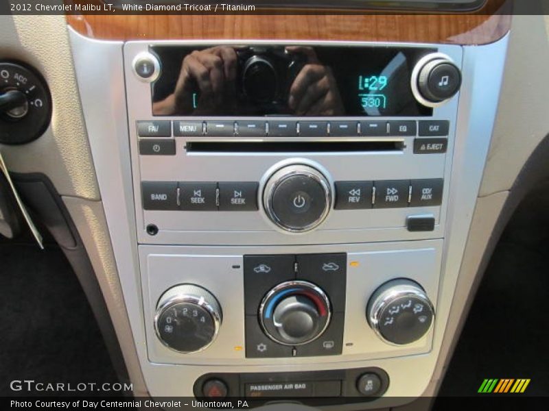 White Diamond Tricoat / Titanium 2012 Chevrolet Malibu LT