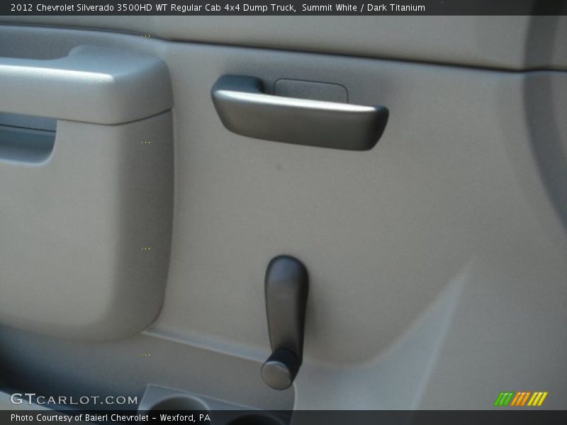 Summit White / Dark Titanium 2012 Chevrolet Silverado 3500HD WT Regular Cab 4x4 Dump Truck