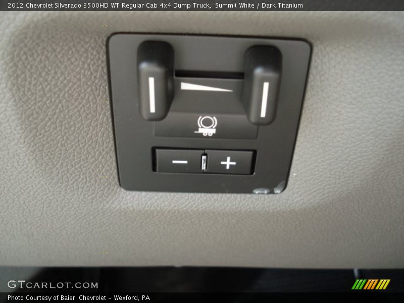 Summit White / Dark Titanium 2012 Chevrolet Silverado 3500HD WT Regular Cab 4x4 Dump Truck