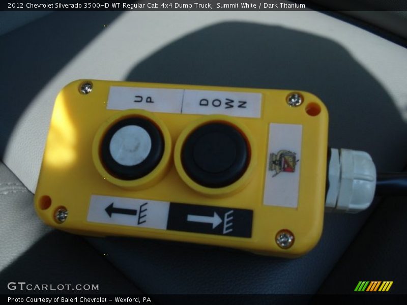 Summit White / Dark Titanium 2012 Chevrolet Silverado 3500HD WT Regular Cab 4x4 Dump Truck