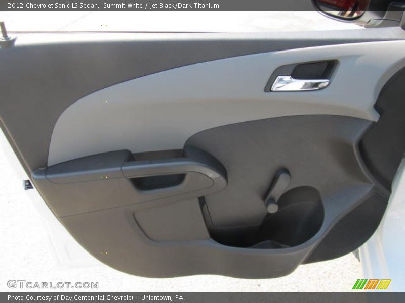 Summit White / Jet Black/Dark Titanium 2012 Chevrolet Sonic LS Sedan
