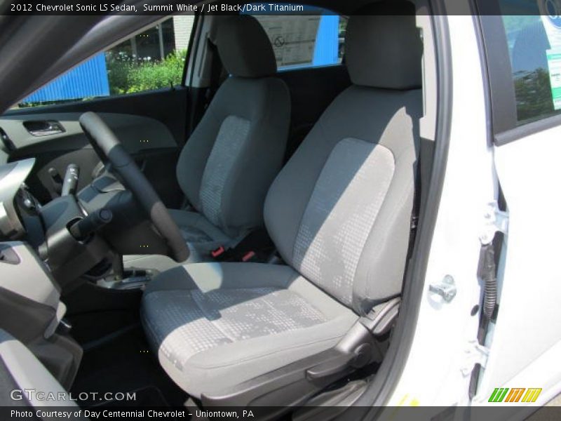 Summit White / Jet Black/Dark Titanium 2012 Chevrolet Sonic LS Sedan
