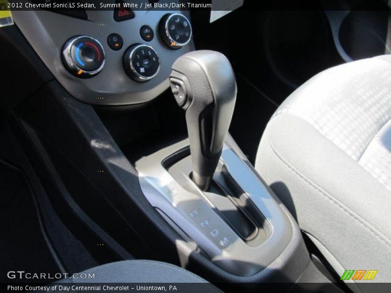 Summit White / Jet Black/Dark Titanium 2012 Chevrolet Sonic LS Sedan