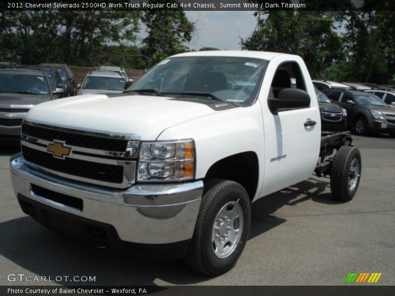 Front 3/4 View of 2012 Silverado 2500HD Work Truck Regular Cab 4x4 Chassis