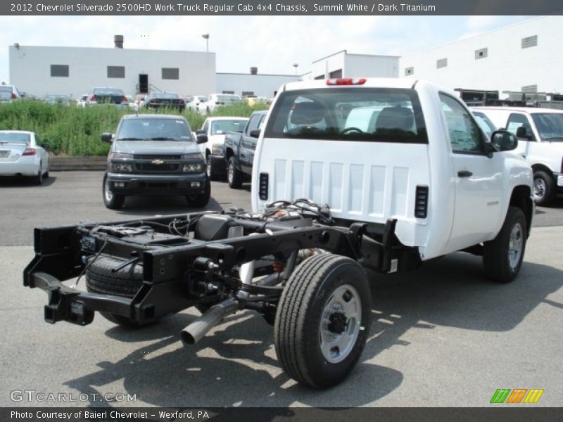  2012 Silverado 2500HD Work Truck Regular Cab 4x4 Chassis Summit White