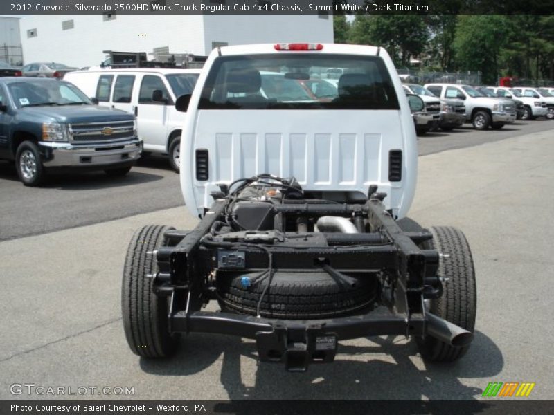 Summit White / Dark Titanium 2012 Chevrolet Silverado 2500HD Work Truck Regular Cab 4x4 Chassis