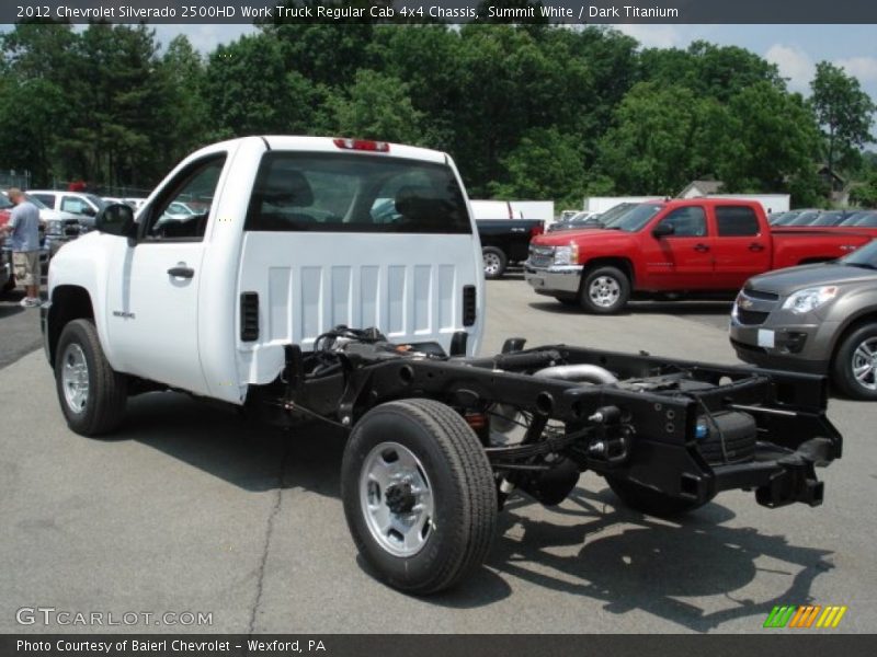 Summit White / Dark Titanium 2012 Chevrolet Silverado 2500HD Work Truck Regular Cab 4x4 Chassis