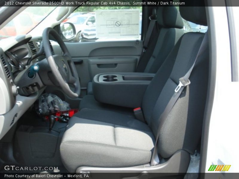  2012 Silverado 2500HD Work Truck Regular Cab 4x4 Chassis Dark Titanium Interior