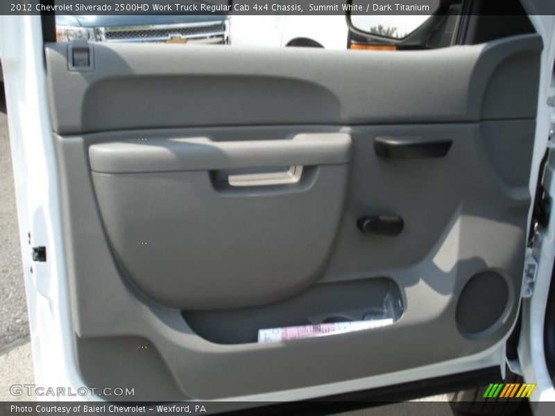 Summit White / Dark Titanium 2012 Chevrolet Silverado 2500HD Work Truck Regular Cab 4x4 Chassis