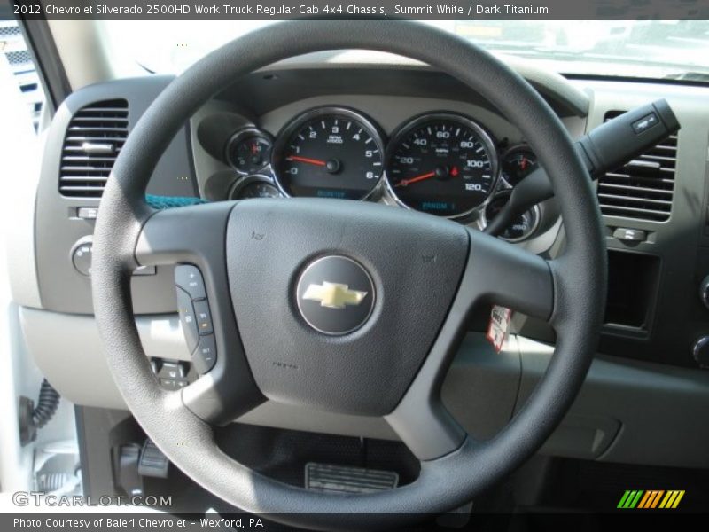  2012 Silverado 2500HD Work Truck Regular Cab 4x4 Chassis Steering Wheel