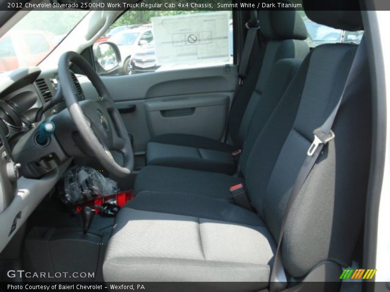 Summit White / Dark Titanium 2012 Chevrolet Silverado 2500HD Work Truck Regular Cab 4x4 Chassis