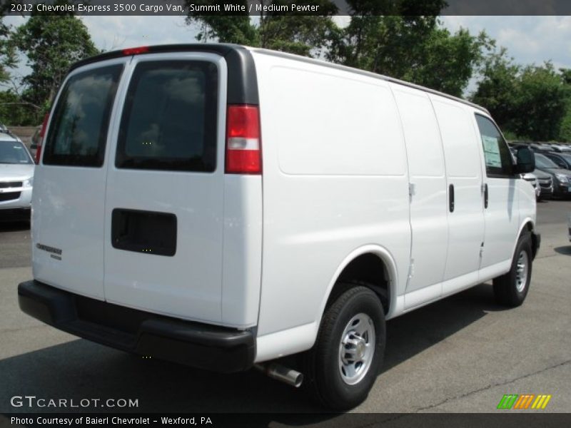 Summit White / Medium Pewter 2012 Chevrolet Express 3500 Cargo Van