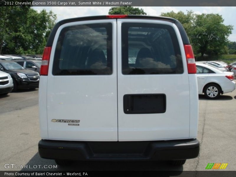 Summit White / Medium Pewter 2012 Chevrolet Express 3500 Cargo Van