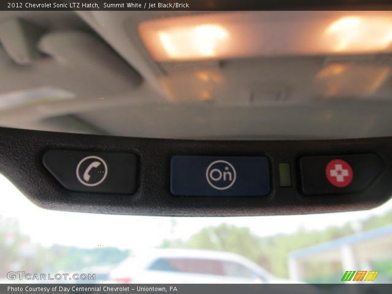 Summit White / Jet Black/Brick 2012 Chevrolet Sonic LTZ Hatch