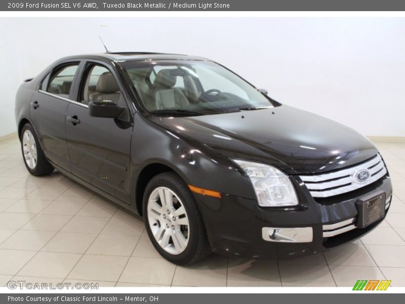 Tuxedo Black Metallic / Medium Light Stone 2009 Ford Fusion SEL V6 AWD