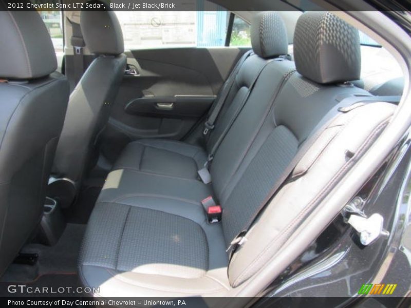  2012 Sonic LTZ Sedan Jet Black/Brick Interior