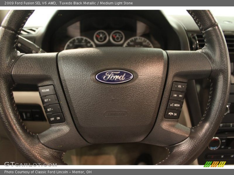 Tuxedo Black Metallic / Medium Light Stone 2009 Ford Fusion SEL V6 AWD