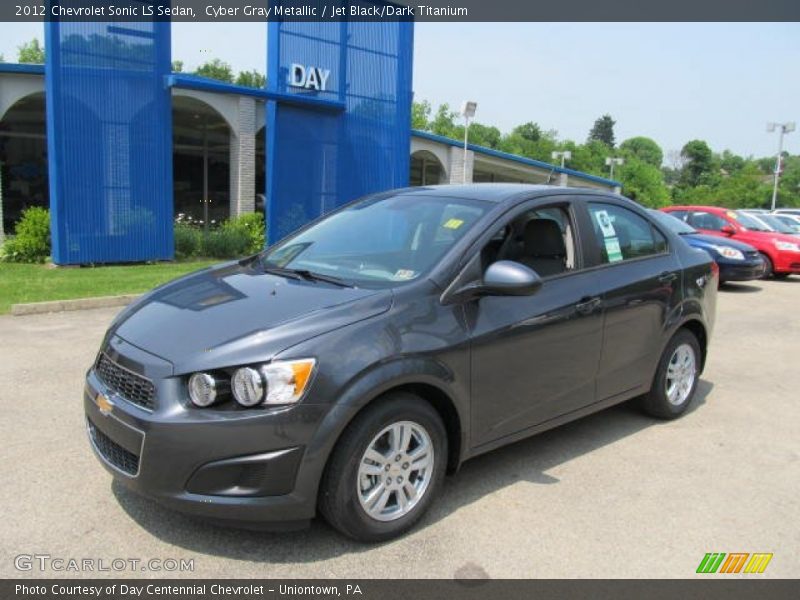 Cyber Gray Metallic / Jet Black/Dark Titanium 2012 Chevrolet Sonic LS Sedan