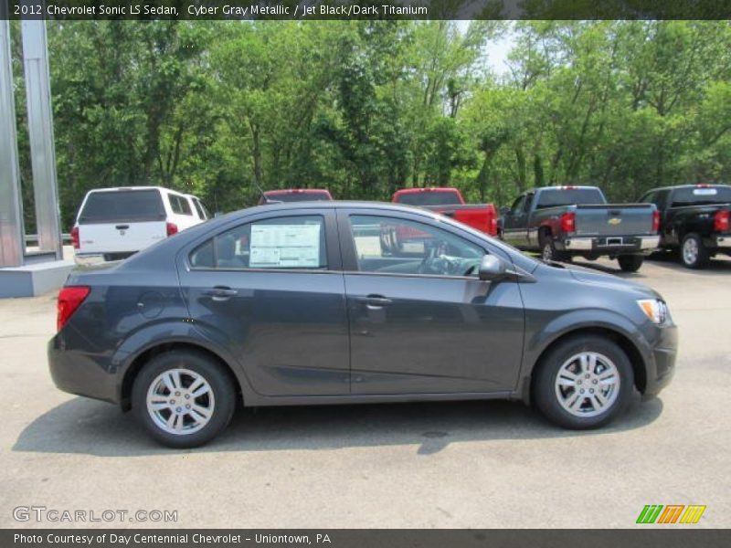 Cyber Gray Metallic / Jet Black/Dark Titanium 2012 Chevrolet Sonic LS Sedan