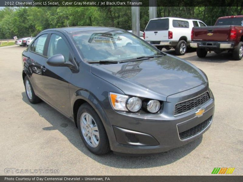 Cyber Gray Metallic / Jet Black/Dark Titanium 2012 Chevrolet Sonic LS Sedan