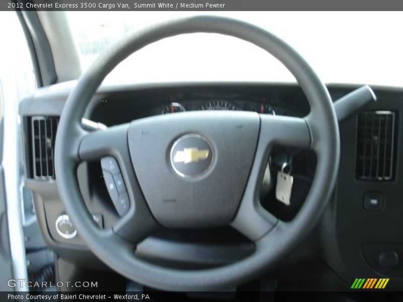 Summit White / Medium Pewter 2012 Chevrolet Express 3500 Cargo Van