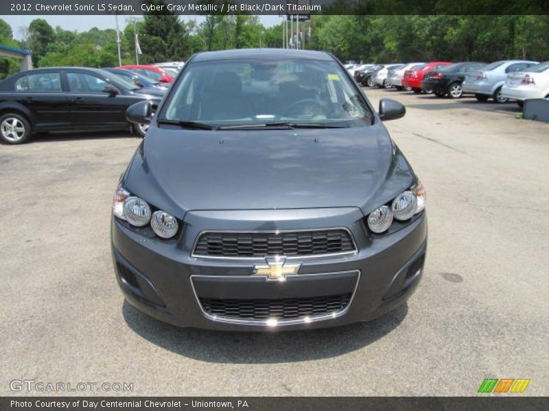 Cyber Gray Metallic / Jet Black/Dark Titanium 2012 Chevrolet Sonic LS Sedan