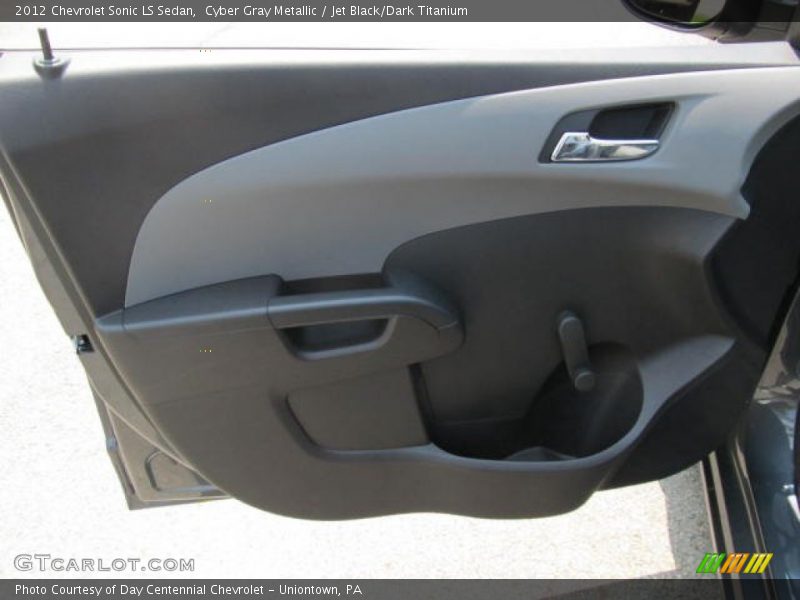 Cyber Gray Metallic / Jet Black/Dark Titanium 2012 Chevrolet Sonic LS Sedan