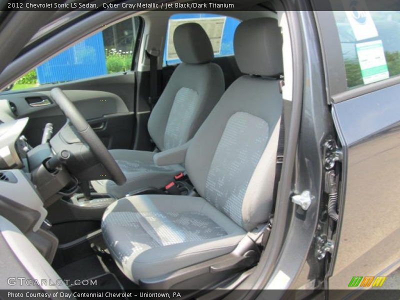 Cyber Gray Metallic / Jet Black/Dark Titanium 2012 Chevrolet Sonic LS Sedan