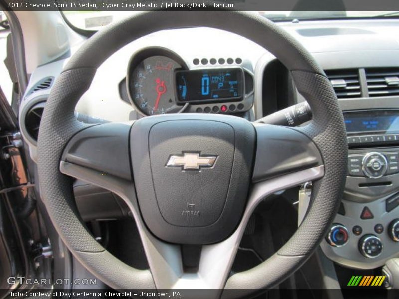 Cyber Gray Metallic / Jet Black/Dark Titanium 2012 Chevrolet Sonic LS Sedan