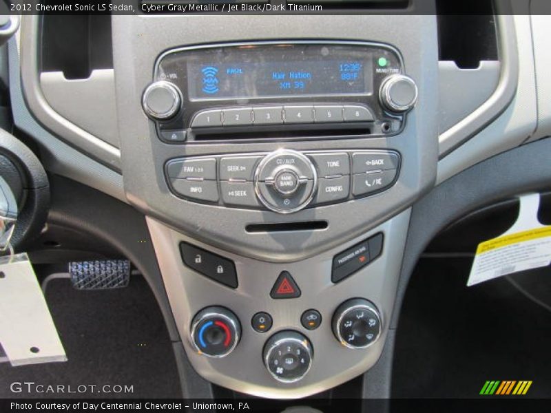 Cyber Gray Metallic / Jet Black/Dark Titanium 2012 Chevrolet Sonic LS Sedan