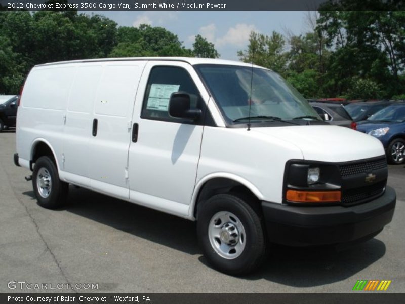 Summit White / Medium Pewter 2012 Chevrolet Express 3500 Cargo Van