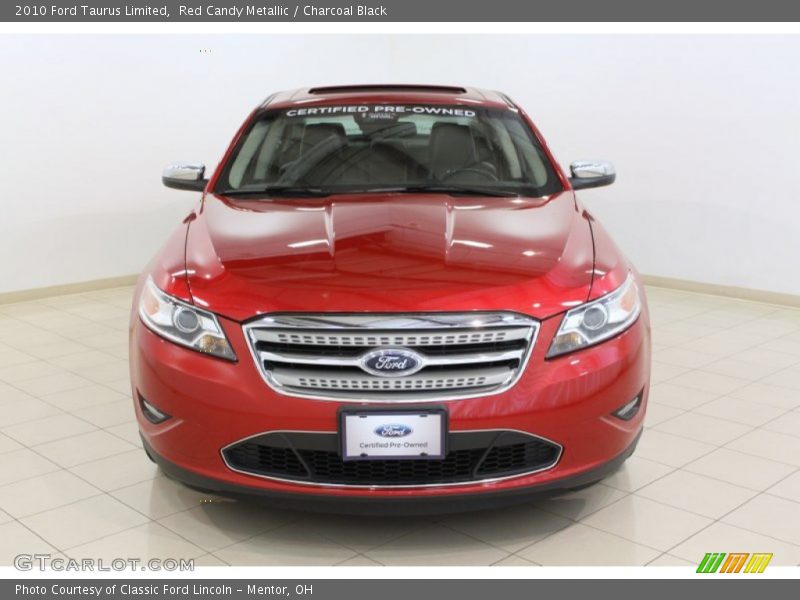 Red Candy Metallic / Charcoal Black 2010 Ford Taurus Limited