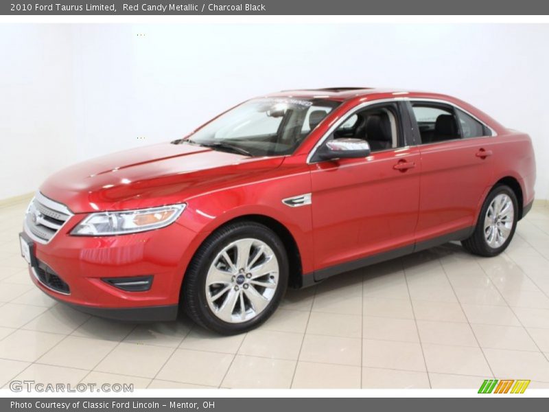 Red Candy Metallic / Charcoal Black 2010 Ford Taurus Limited
