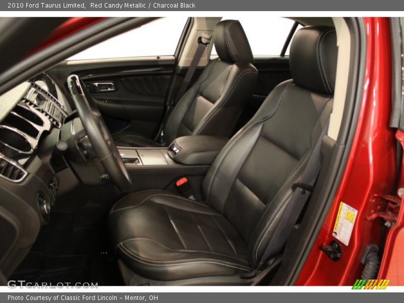 Red Candy Metallic / Charcoal Black 2010 Ford Taurus Limited