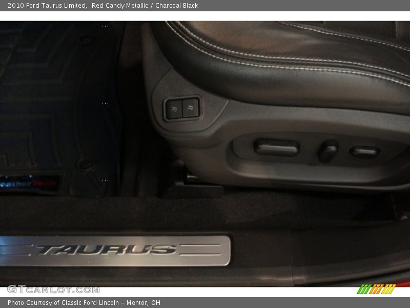 Red Candy Metallic / Charcoal Black 2010 Ford Taurus Limited