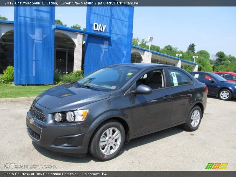 Cyber Gray Metallic / Jet Black/Dark Titanium 2012 Chevrolet Sonic LS Sedan